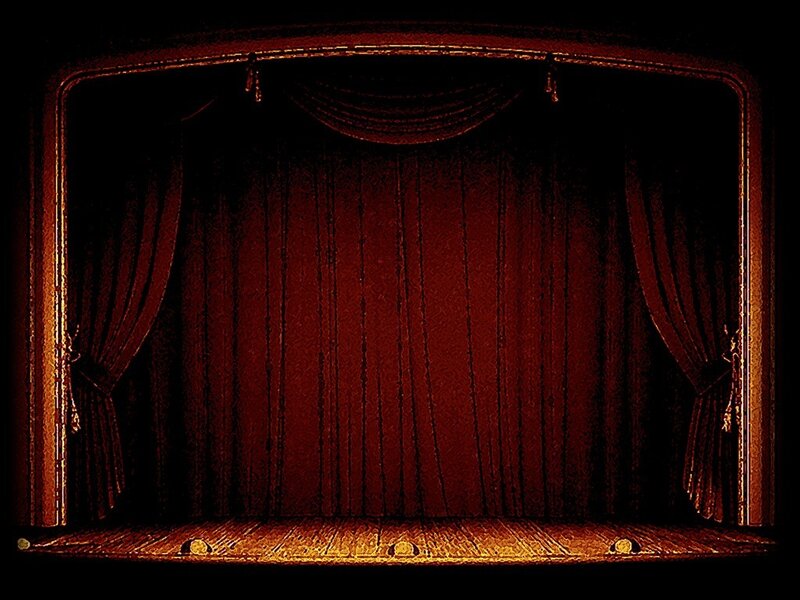 Closed Theater Curtain