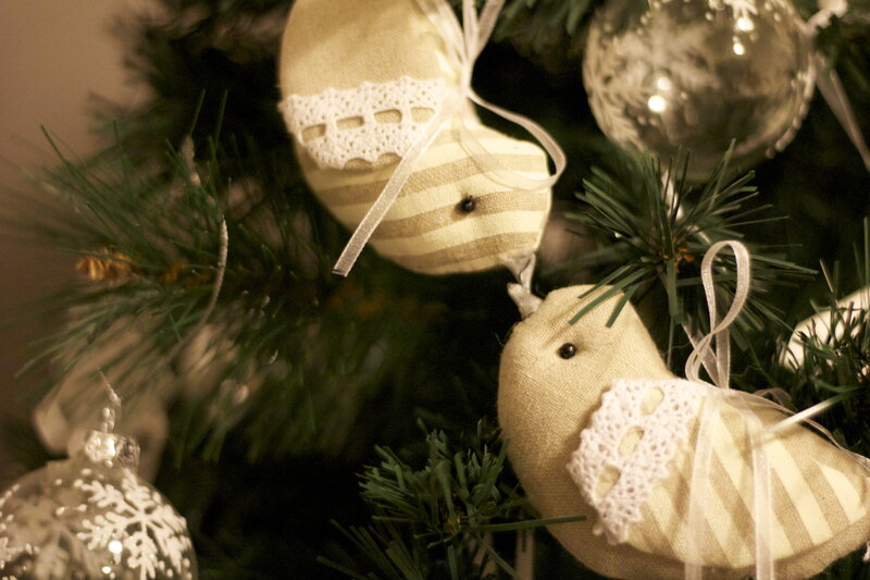 Cloth Bird Ornaments