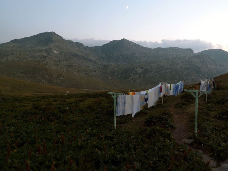Clothes Drying on Line — Green