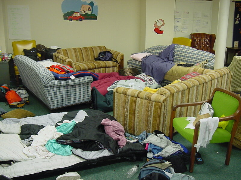 Clothes on Floor and Furniture