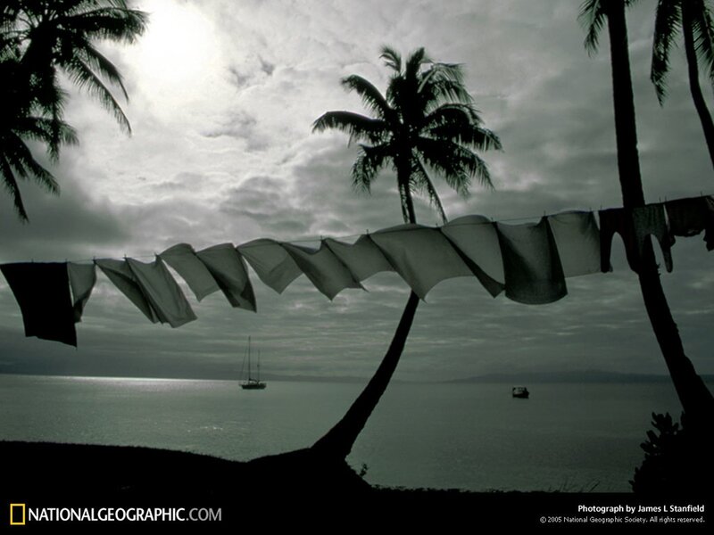 Clothesline by the Sea