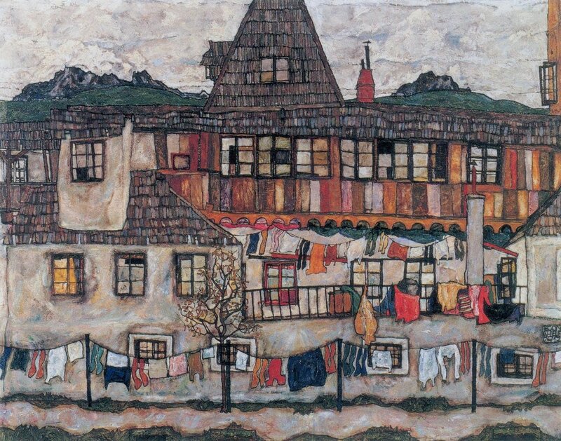 Clothesline on Buildings