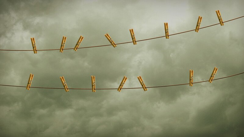 Clothespins on Lines