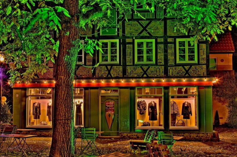 Clothing Store at Night