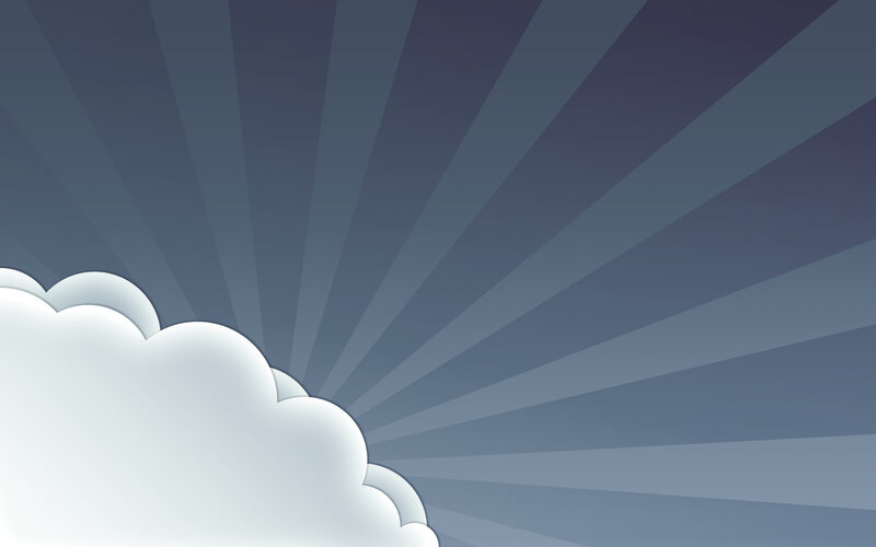 cloud against sunburst background