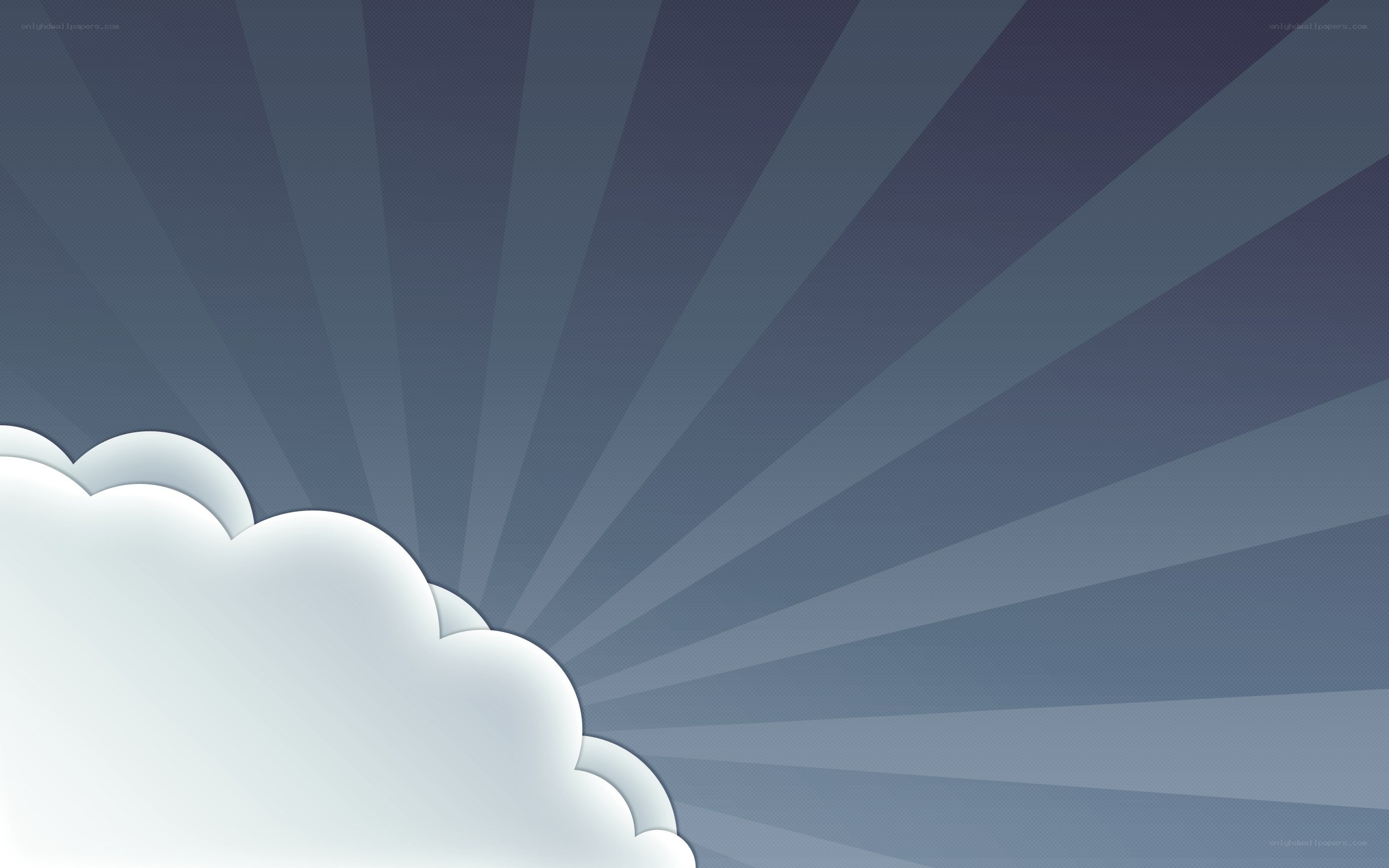 cloud against sunburst background