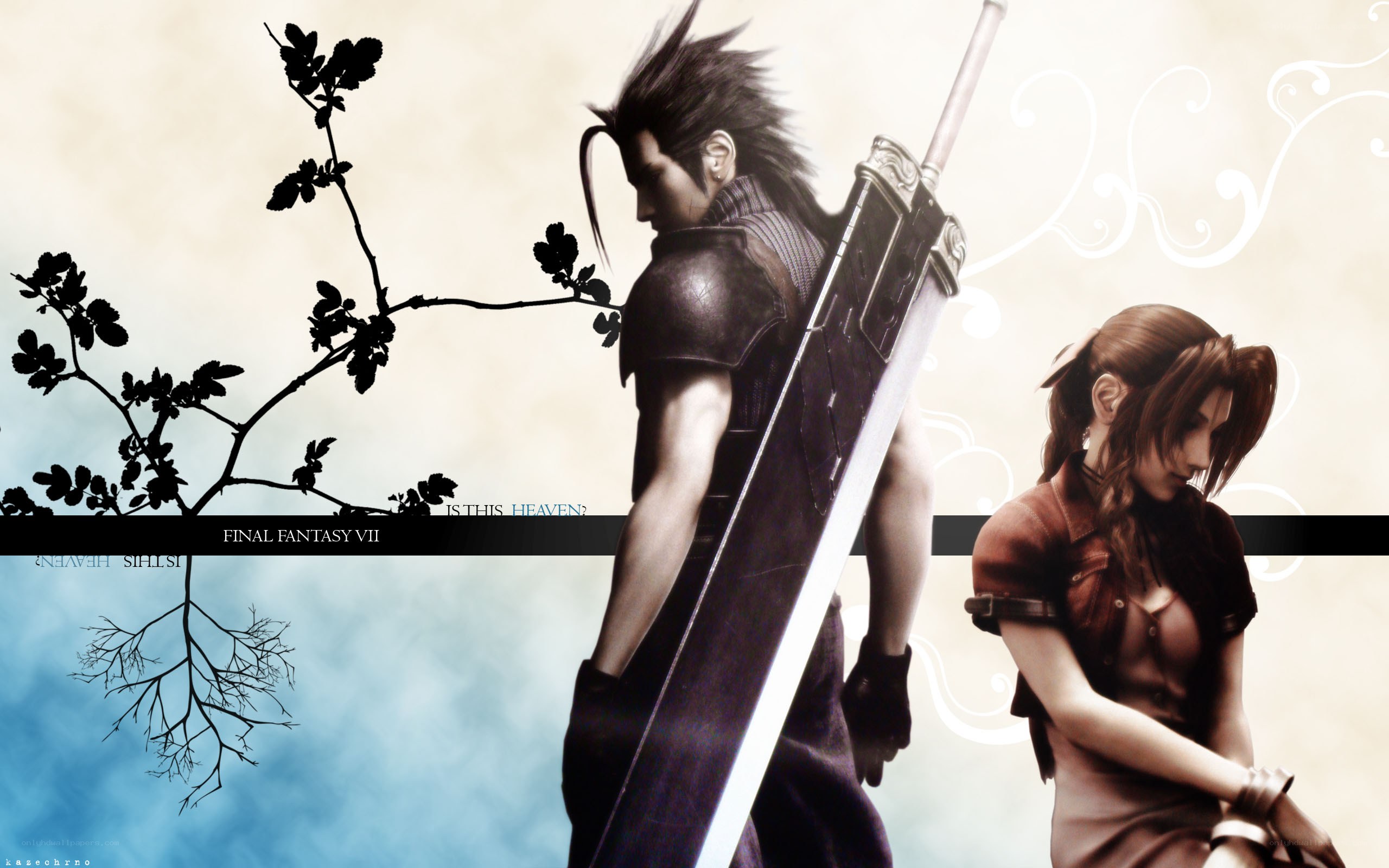 Cloud and Aerith from Final Fantasy VII