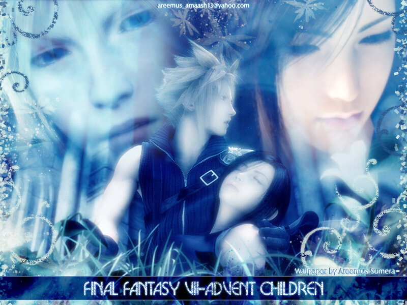 Cloud and Aerith in Grass