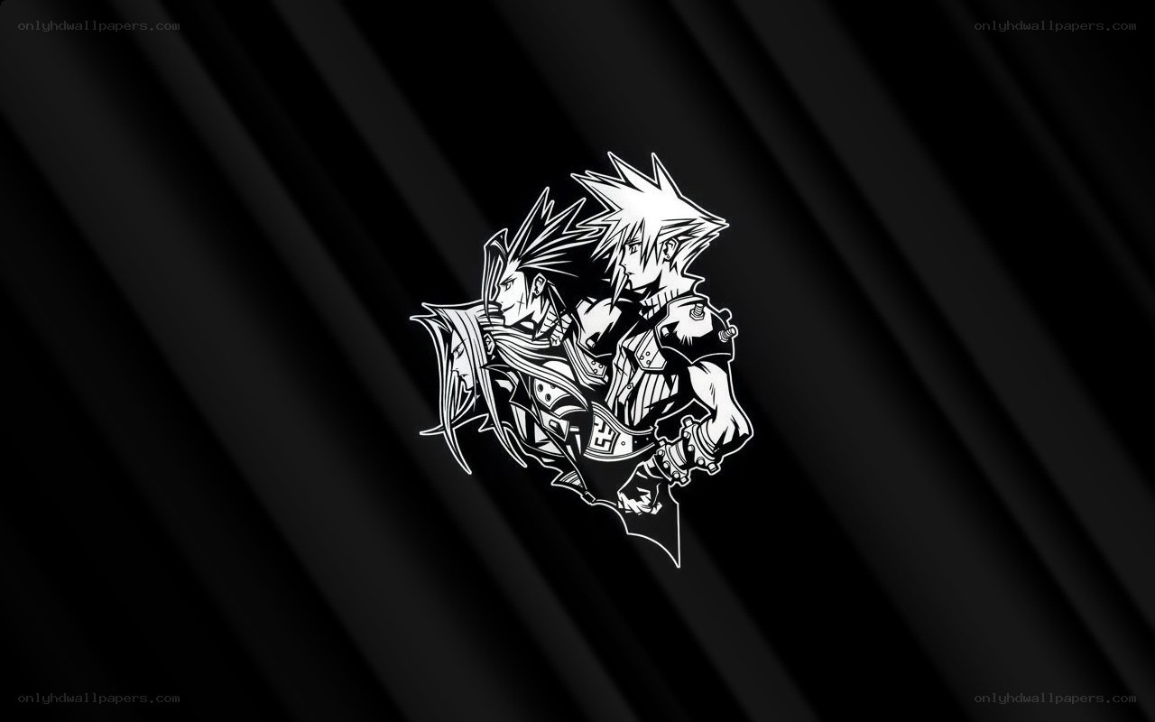 Cloud and Sephiroth artwork
