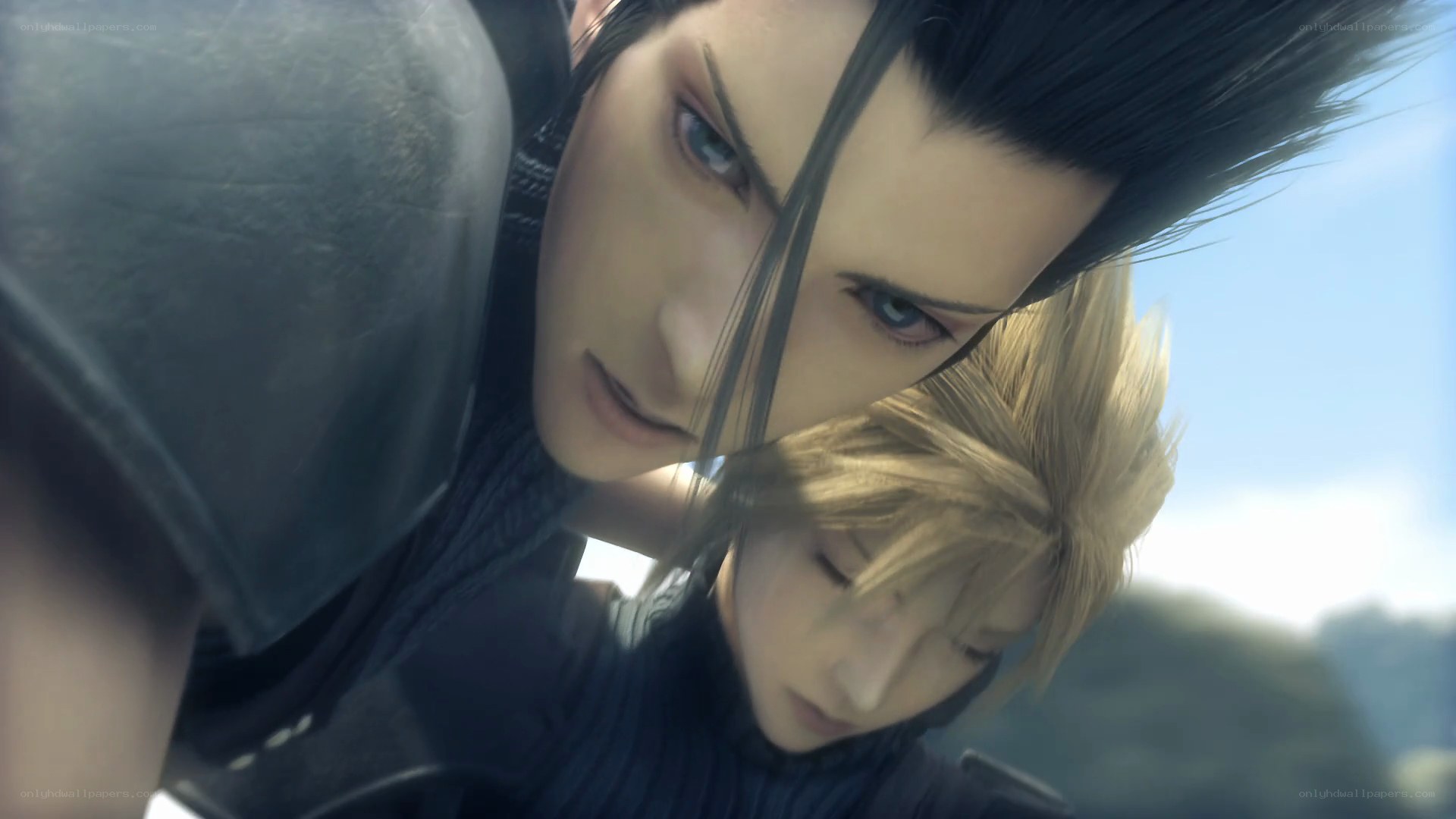 Cloud and Sephiroth confrontation