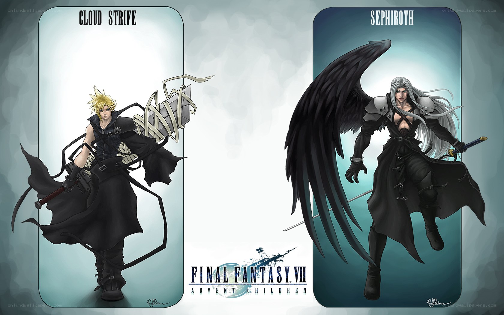 Cloud and Sephiroth from Final Fantasy VII