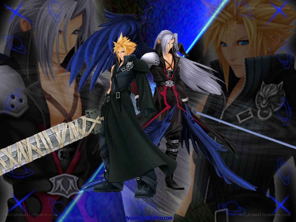 Cloud and Sephiroth from Final Fantasy VII