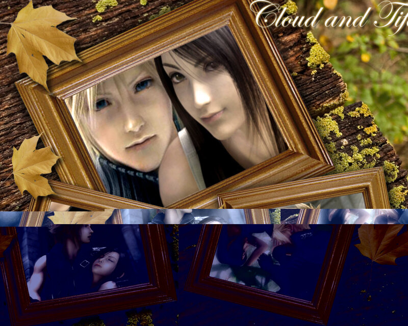 Cloud and Tifa collage