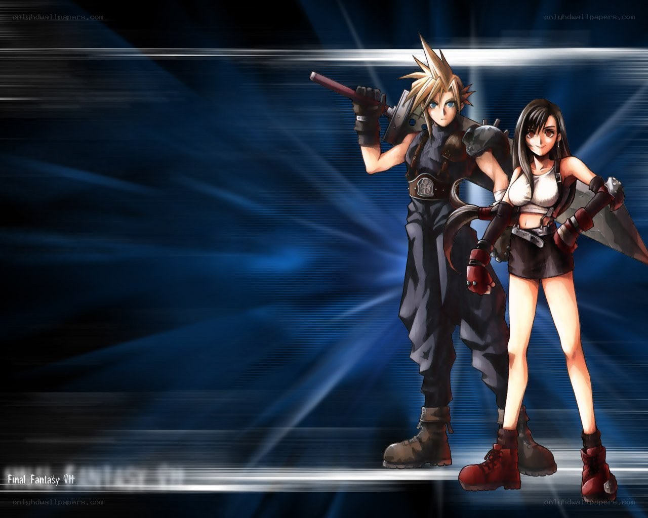 Cloud and Tifa from Final Fantasy VII