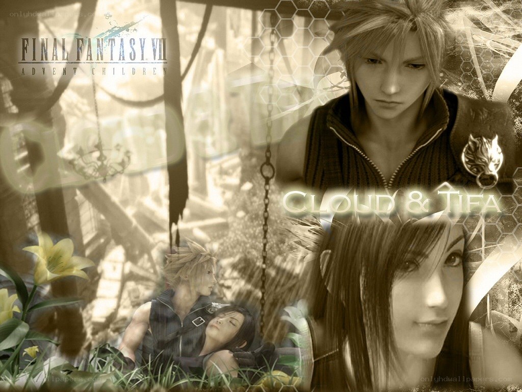 Cloud and Tifa from Final Fantasy VII