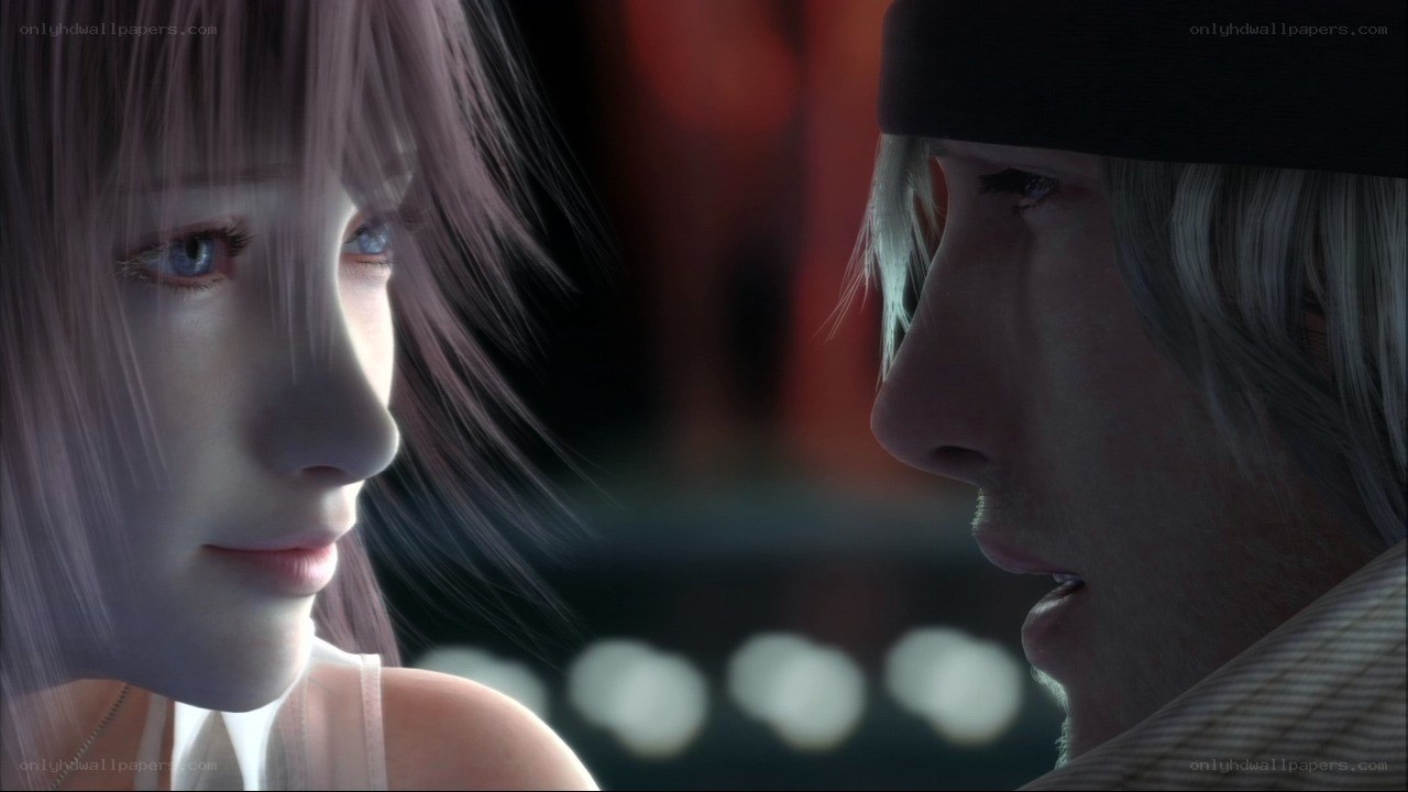 Cloud and Tifa in a quiet moment