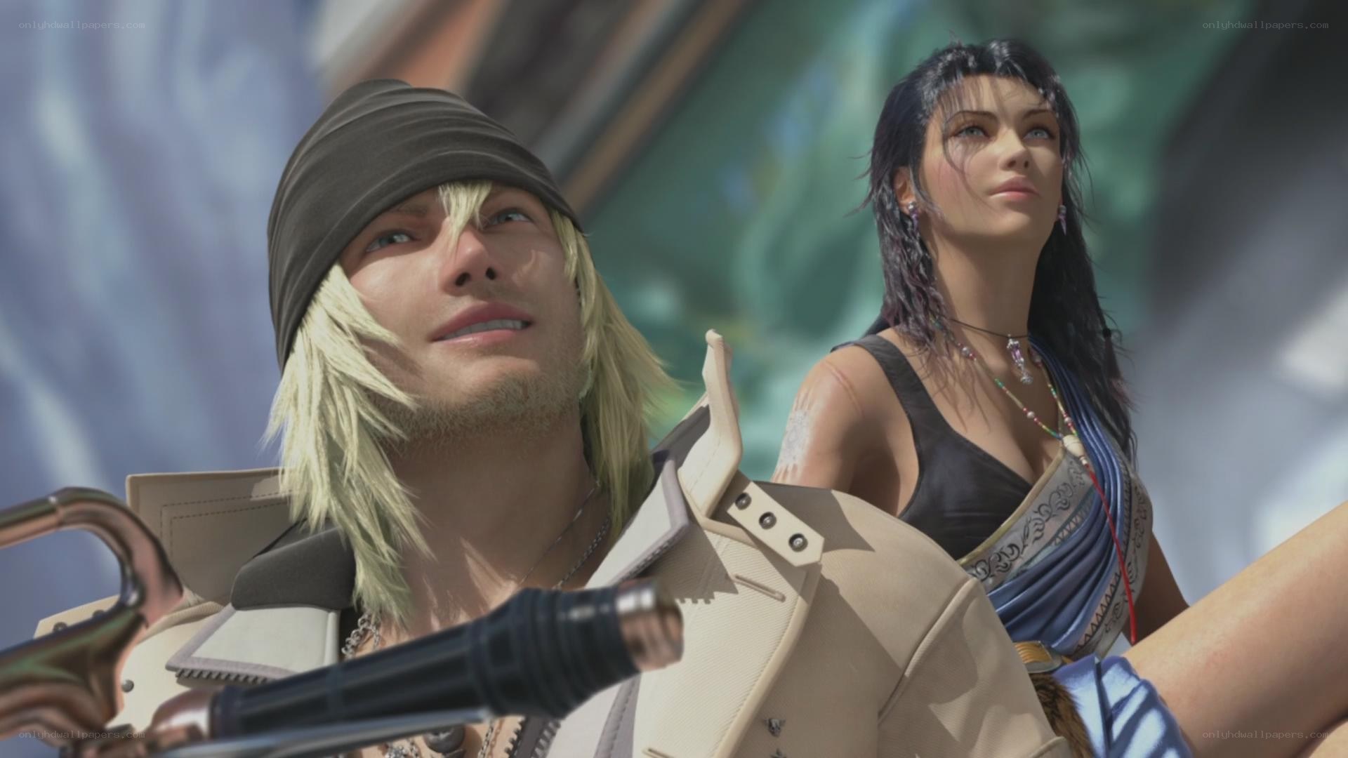 Cloud and Tifa in Final Fantasy VII