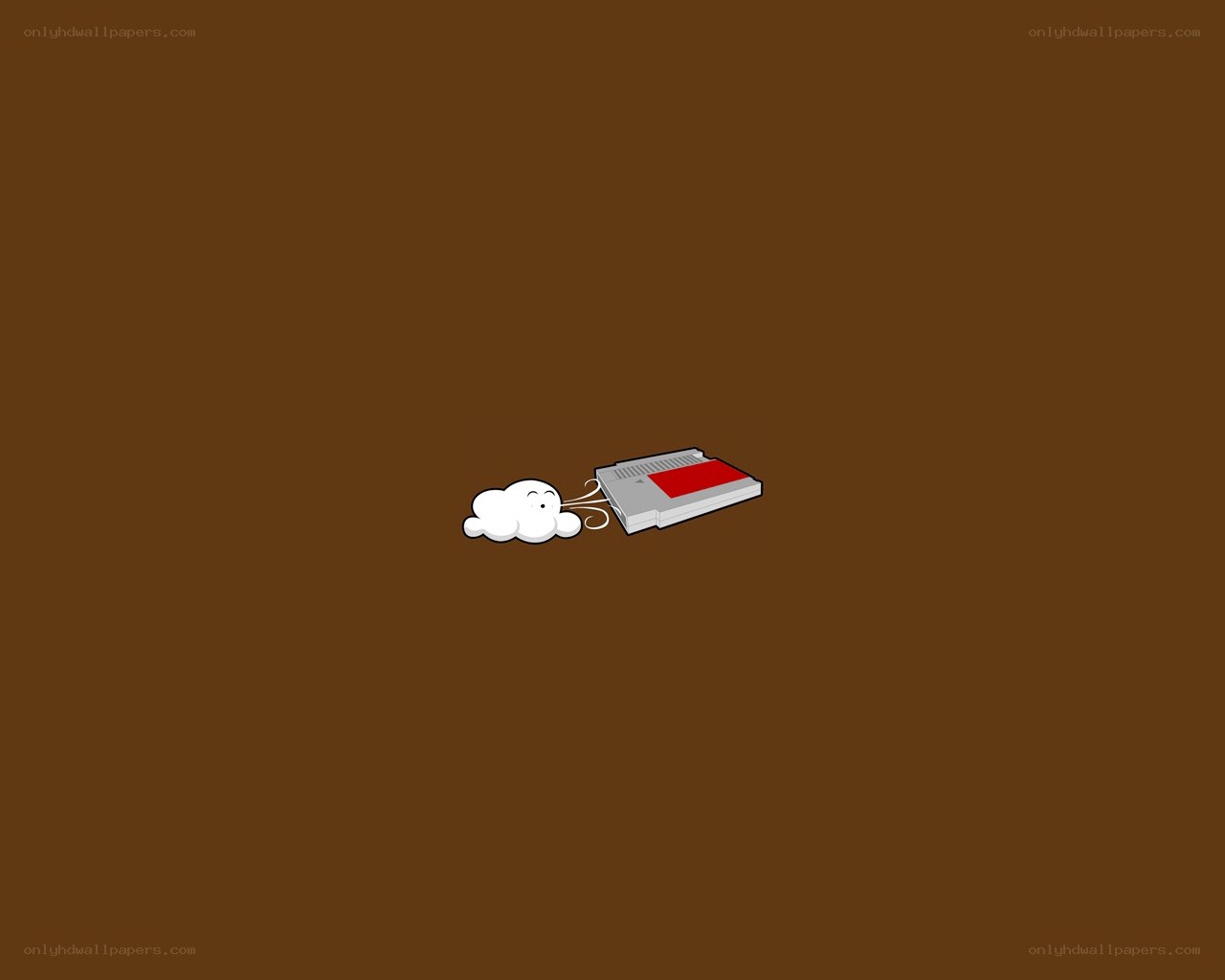 cloud blowing on game cartridge