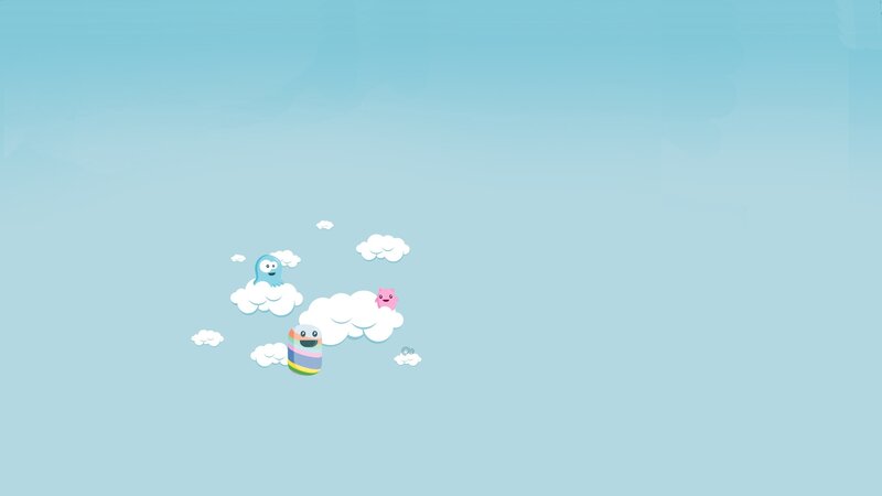 cloud characters in sky