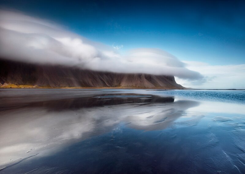 Cloud-covered Mountain