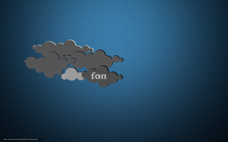 cloud design with text fon
