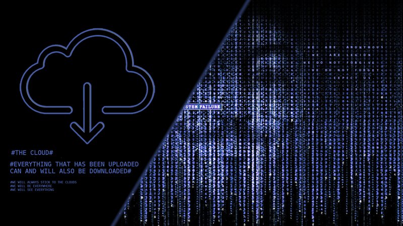 Cloud Download Icon — Black