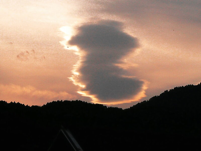 Cloud Formation over Hills