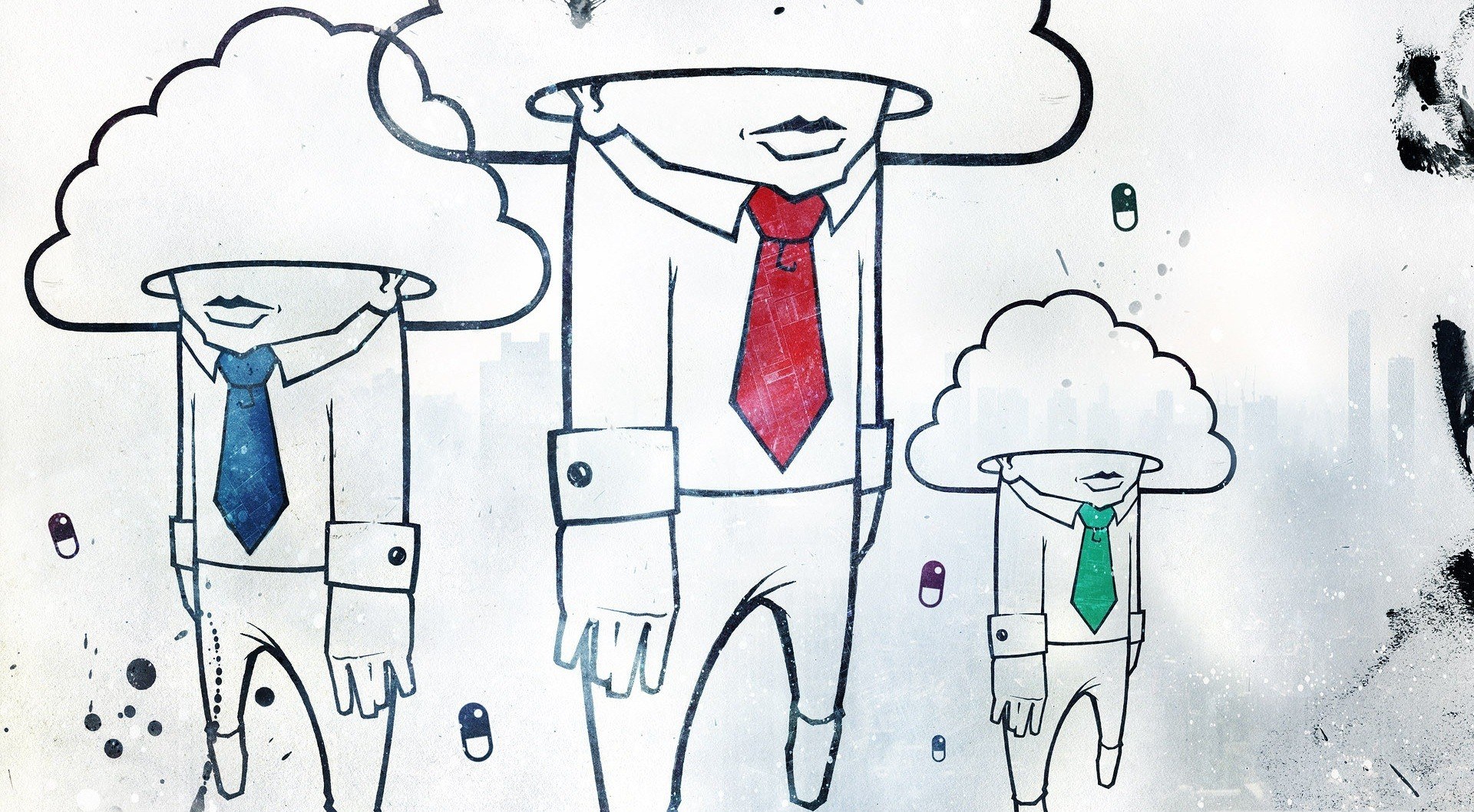 cloud-headed businessmen