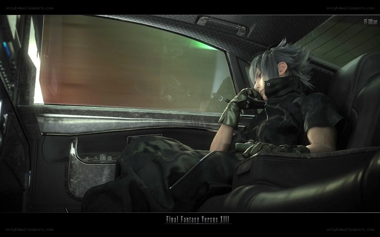 Cloud in a car from Final Fantasy