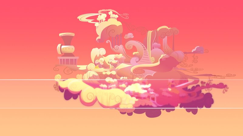 Cloud Island with Structures