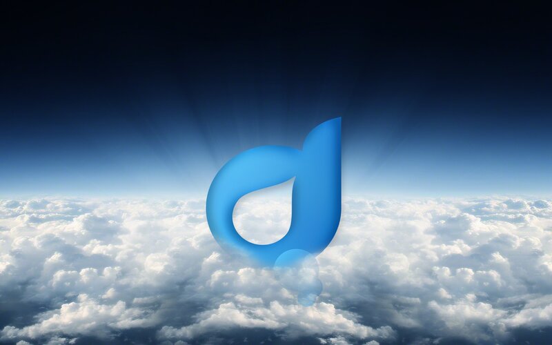 cloud logo above clouds
