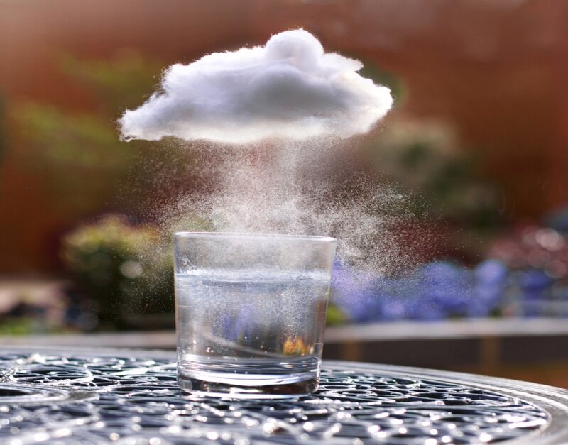 Cloud over Glass of Water