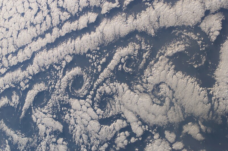 Cloud patterns from space