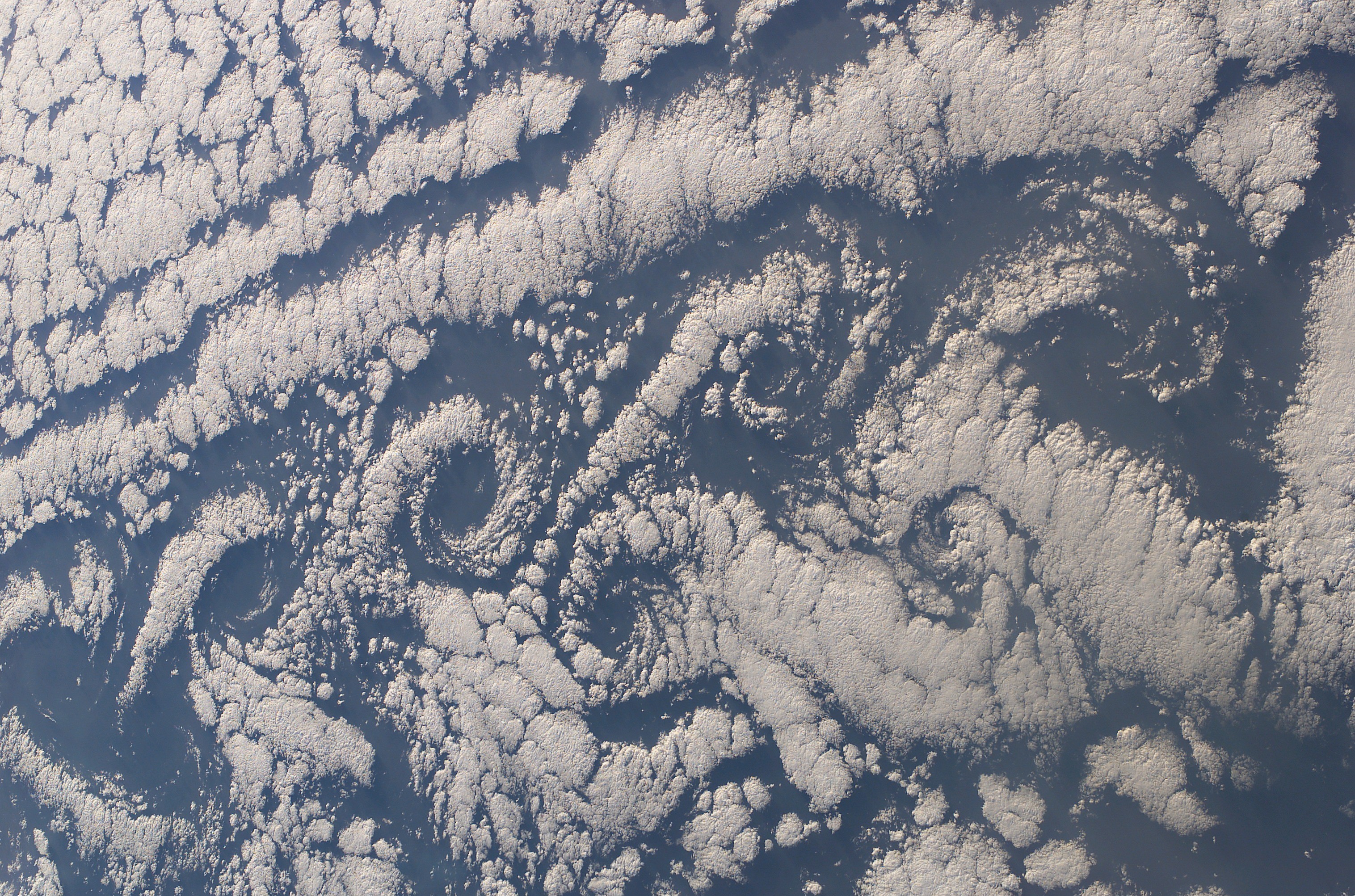 Cloud patterns from space