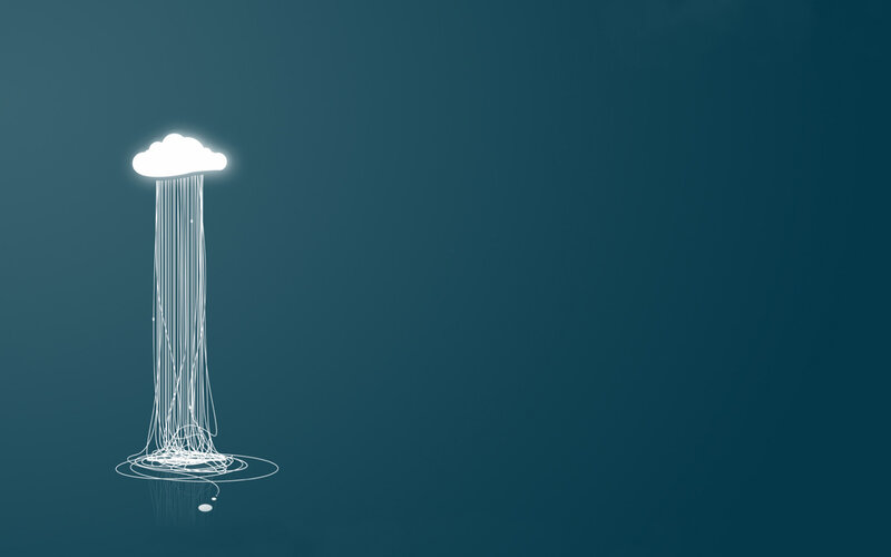 cloud rain abstract art