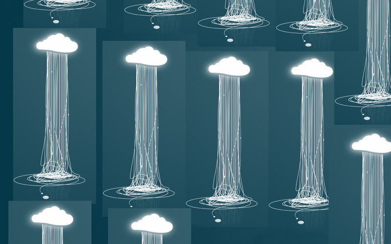 cloud rain animation sequence