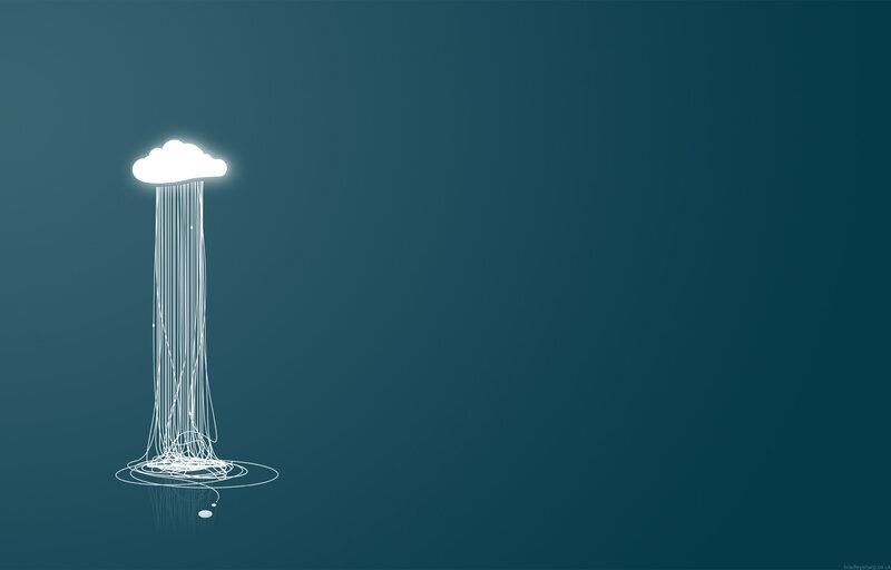 cloud raining lines
