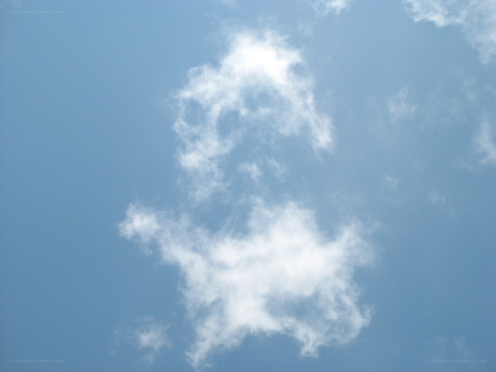 cloud shaped like a face