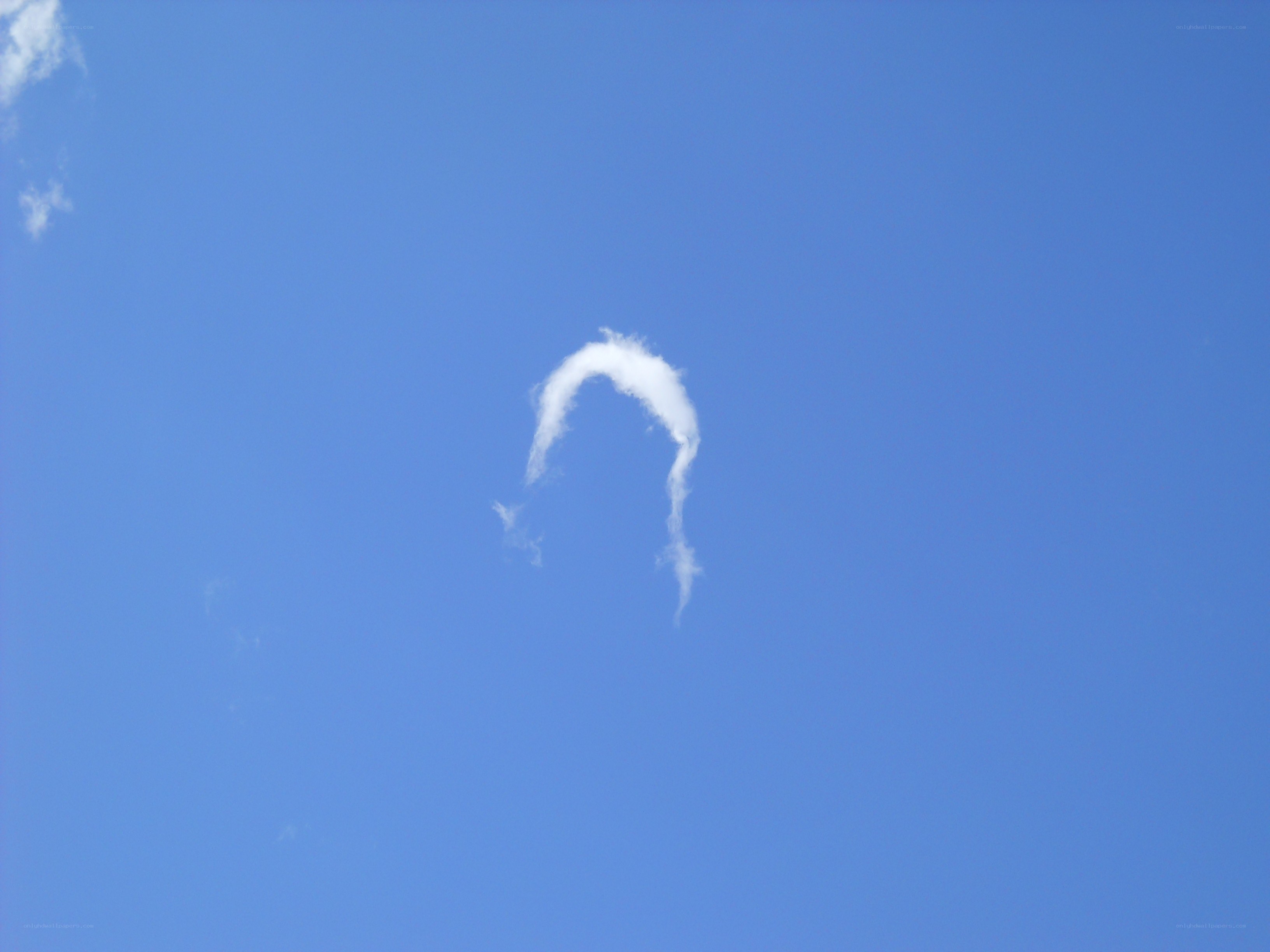 cloud shaped like a face
