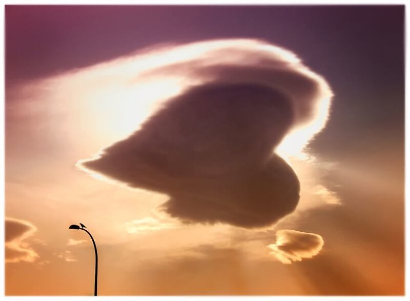 cloud shaped like a heart
