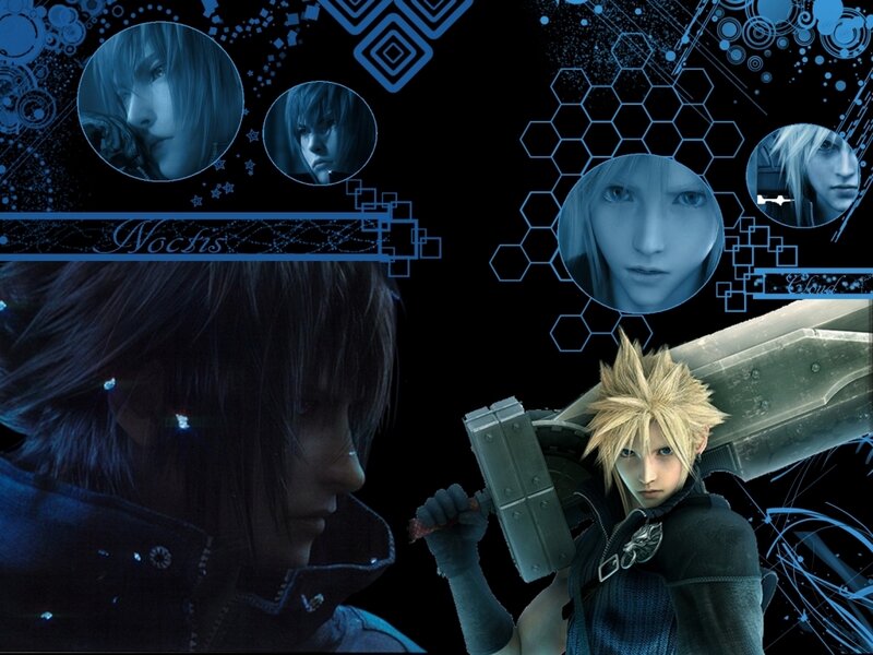 Cloud Strife Character — Blue, Dramatic, Night