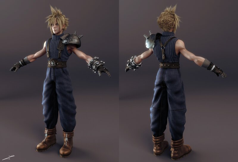 Cloud Strife character model