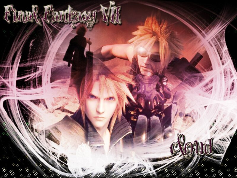 Cloud Strife Character — Purple