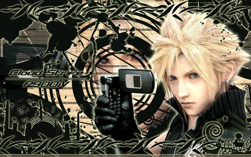 Cloud Strife Holding Camera