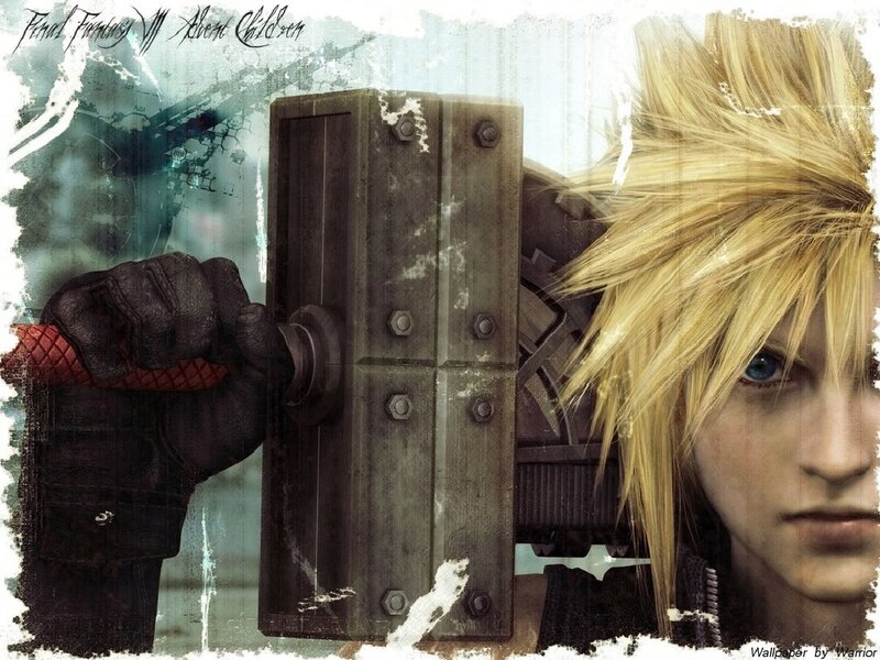 Cloud Strife Holding Sword