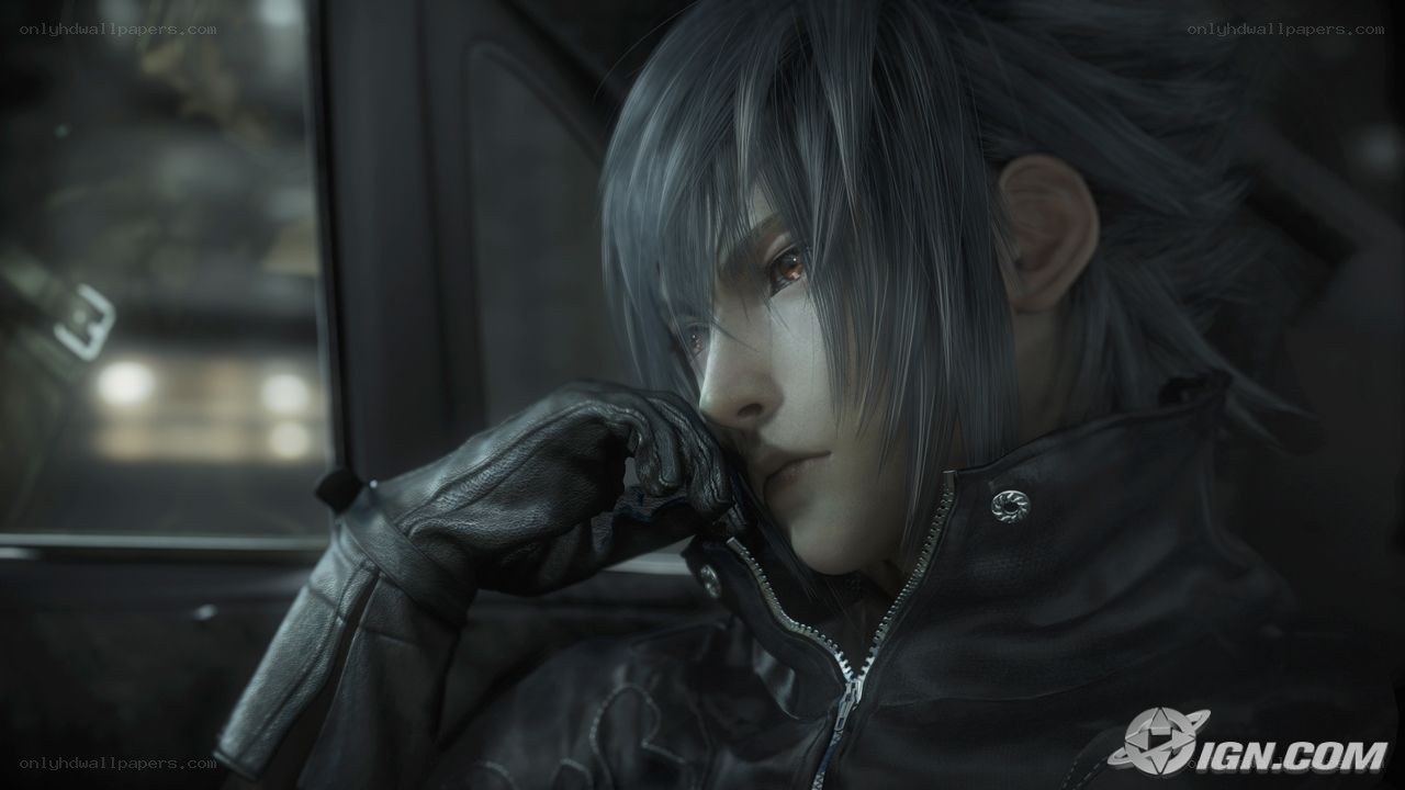 Cloud Strife in a car