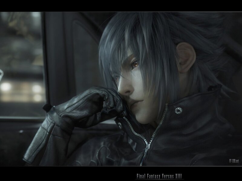 Cloud Strife in a car
