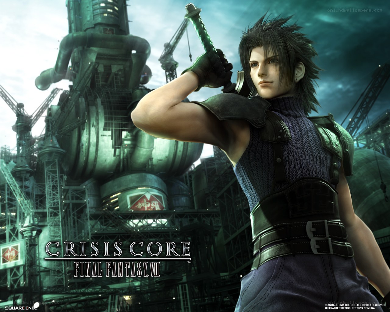 Cloud Strife in a factory