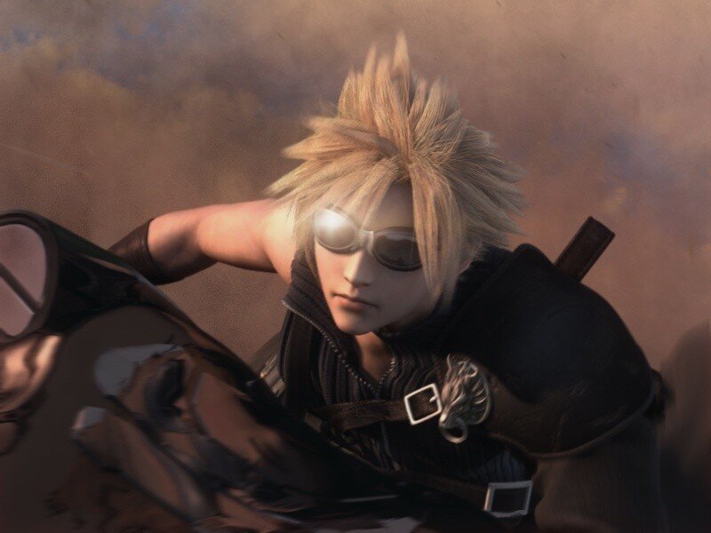Cloud Strife in action