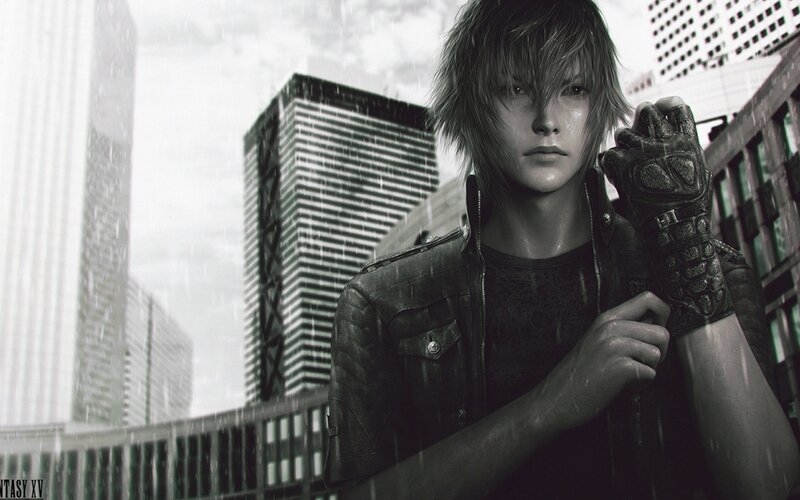 Cloud Strife in the rain